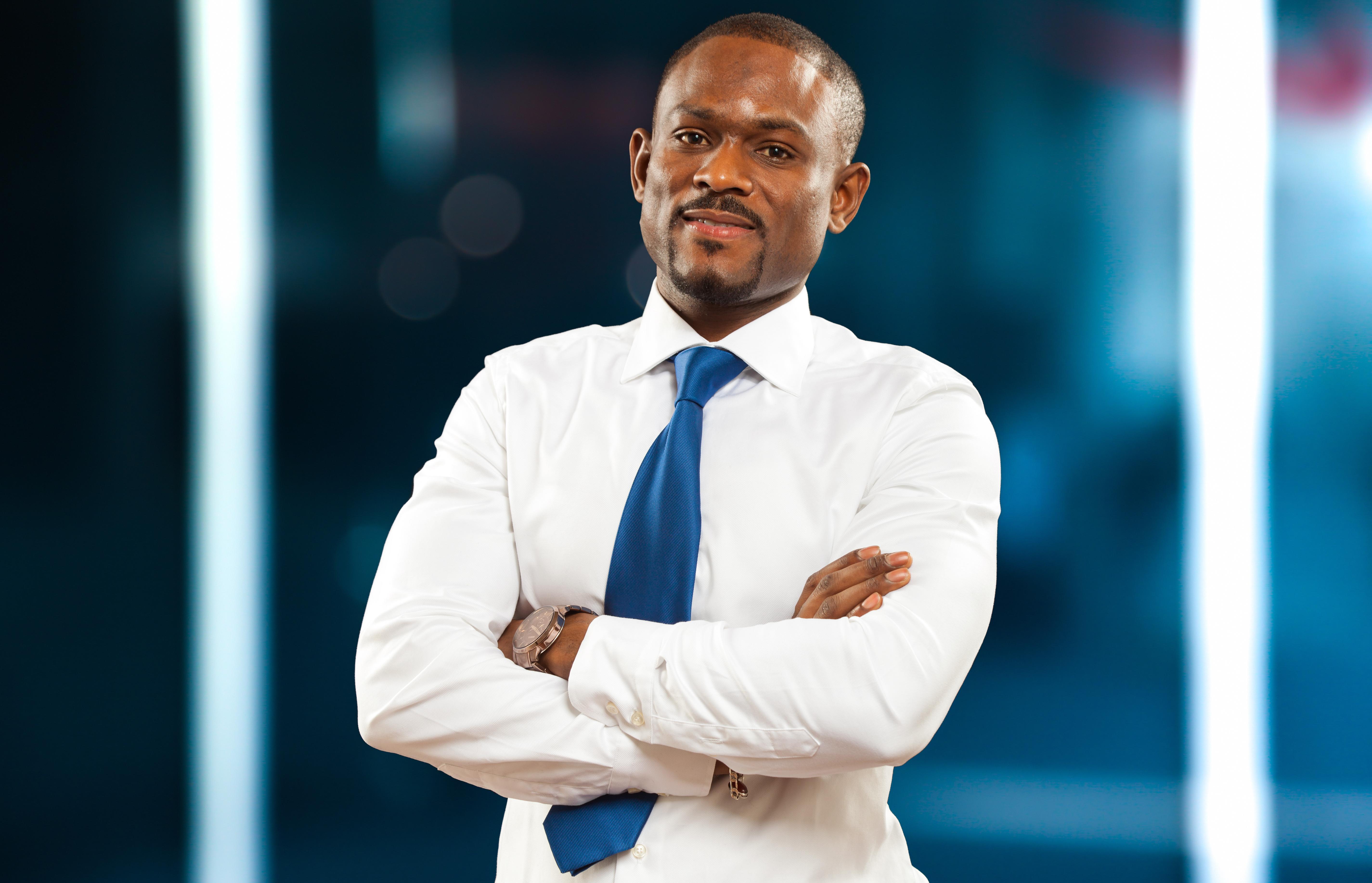 Portrait of an handsome black businessman